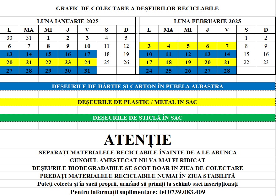 PROGRAM COLECTARE 