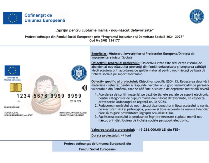 Demarare proiect – Sprijin pentru cuplurile mamă – nou-născut defavorizate